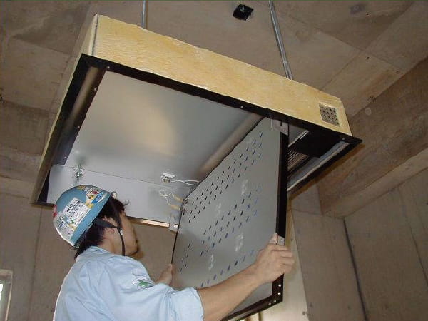 セラミックス輻射板取付