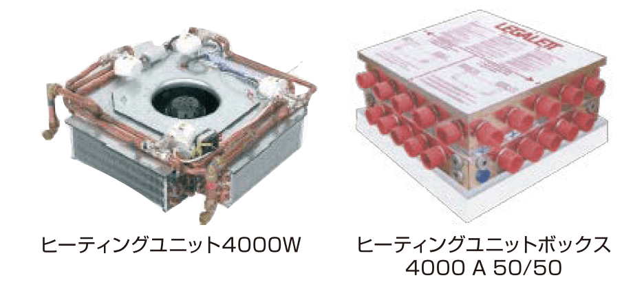 ヒーティングユニット 4000W / ヒーティングユニットボックス4000A 50/50