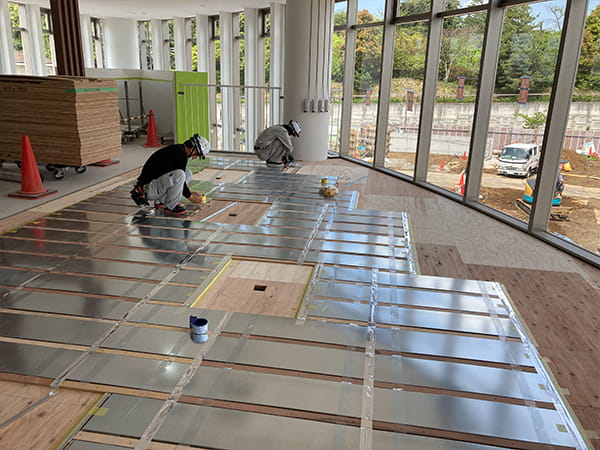 保護カバー敷設